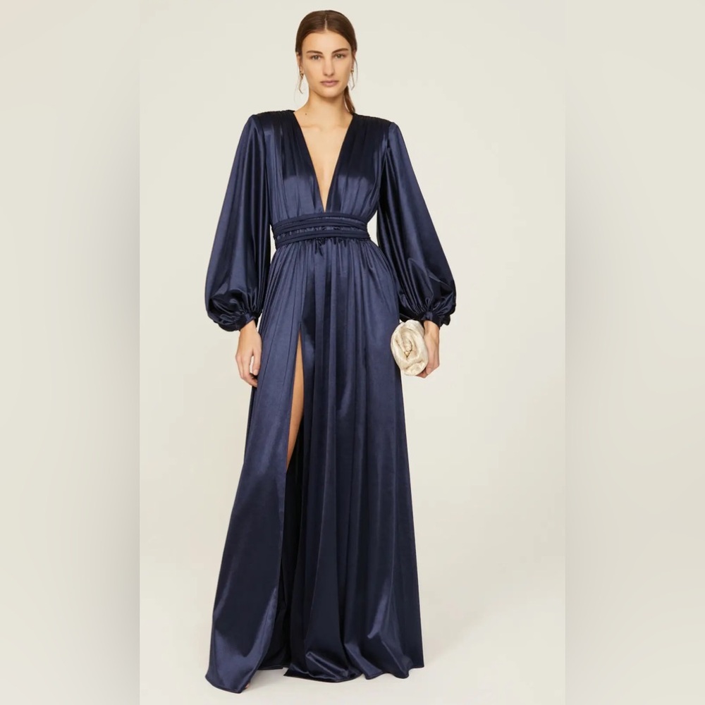 Bronx and Banco Zoe Gown in Midnight blue